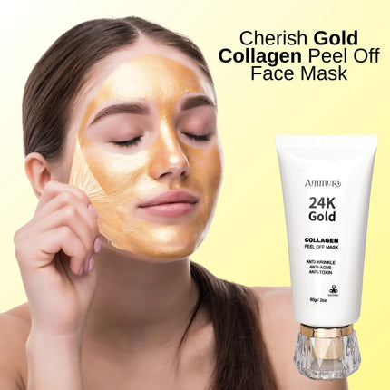 24K Gold Peel-Off Face Mask for Radiance & Deep Cleansing | Ammuri