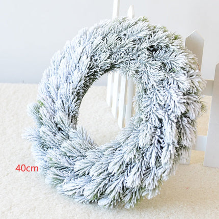 Snowflake pine cone Christmas Wreath