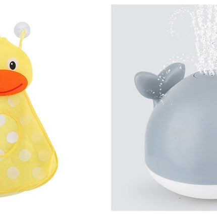 New Baby Bathroom Bath Electric Induction Whale Spray Small Toy