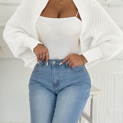 Women's Cardigan Short Coat Shawl Irregular Sweater