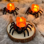 Spider Back Orange Candle