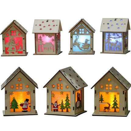 Christmas Led Light Wood Decoration