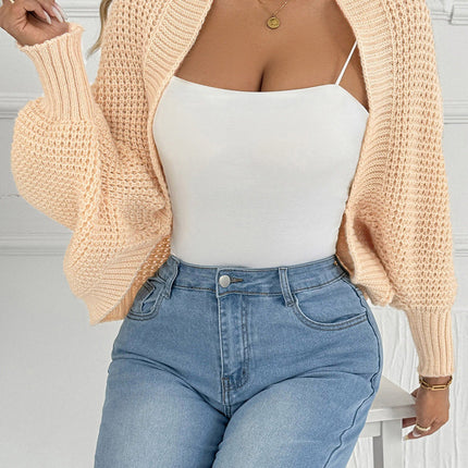 Women's Cardigan Short Coat Shawl Irregular Sweater