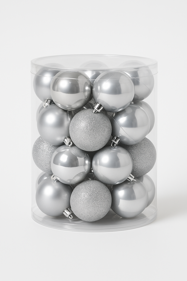 Festive Feeling Christmas Baubles 6cm – 20 Pack