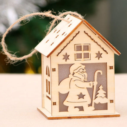 Christmas Led Light Wood Decoration