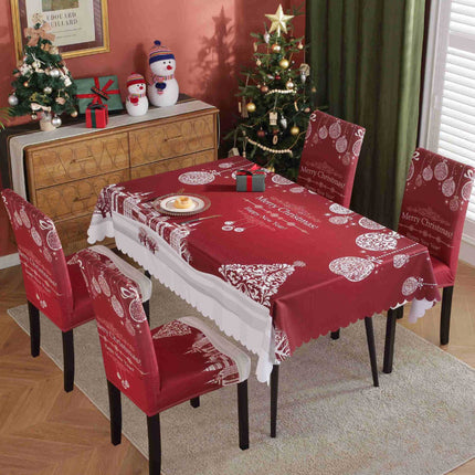 Waterproof And Oil-proof Christmas Tablecloth