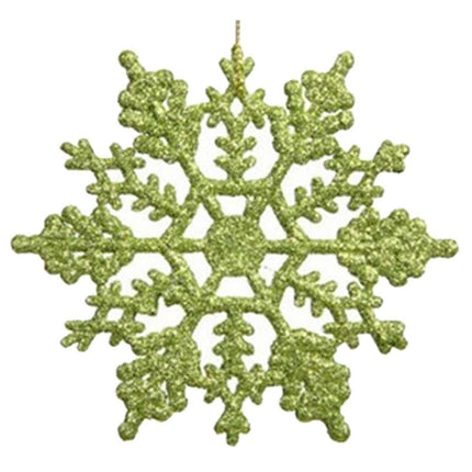 Christmas decorations, acrylic 10CM snowflakes, Christmas necessities, Christmas tree hanger powder wholesale
