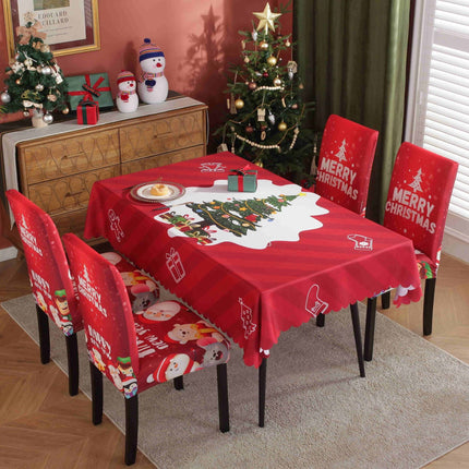 Waterproof And Oil-proof Christmas Tablecloth