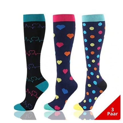 Ladies running stretch compression sports socks