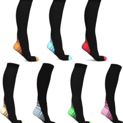 Ladies running stretch compression sports socks