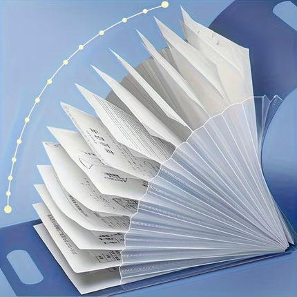 13-Layer Accordion File Folder – A4 Expanding Document Organiser for School, Office & College