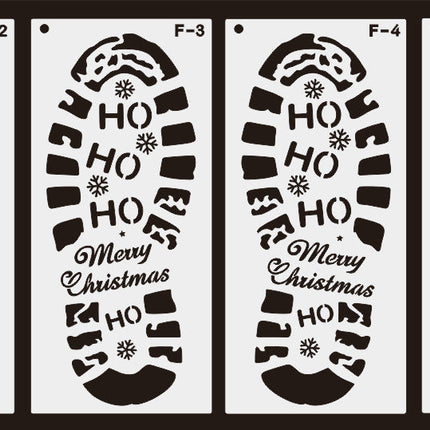 Christmas Footprints Hollow Out Template Ruler