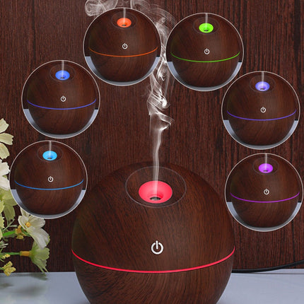 USB Aroma Essential Oil Ultrasonic Cold Steam Diffuser Air Humidifier Purifier 7 Color Change LED Night Light for Home Office