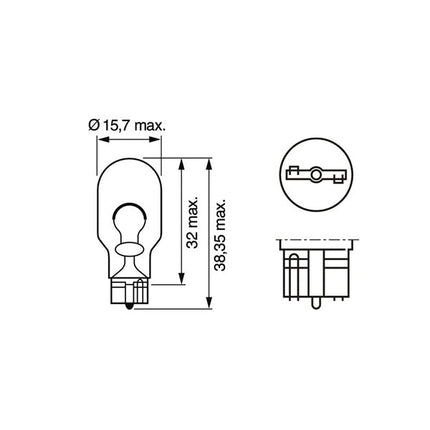 Enhanced Edition 955 LED Reverse Light Bulbs – High Lumen Ice White Upgrade (Pair) (921 | W16W | T15)
