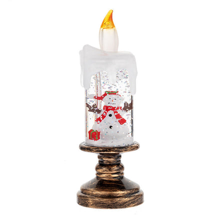 Christmas Decorations Candle Light Scene Layout