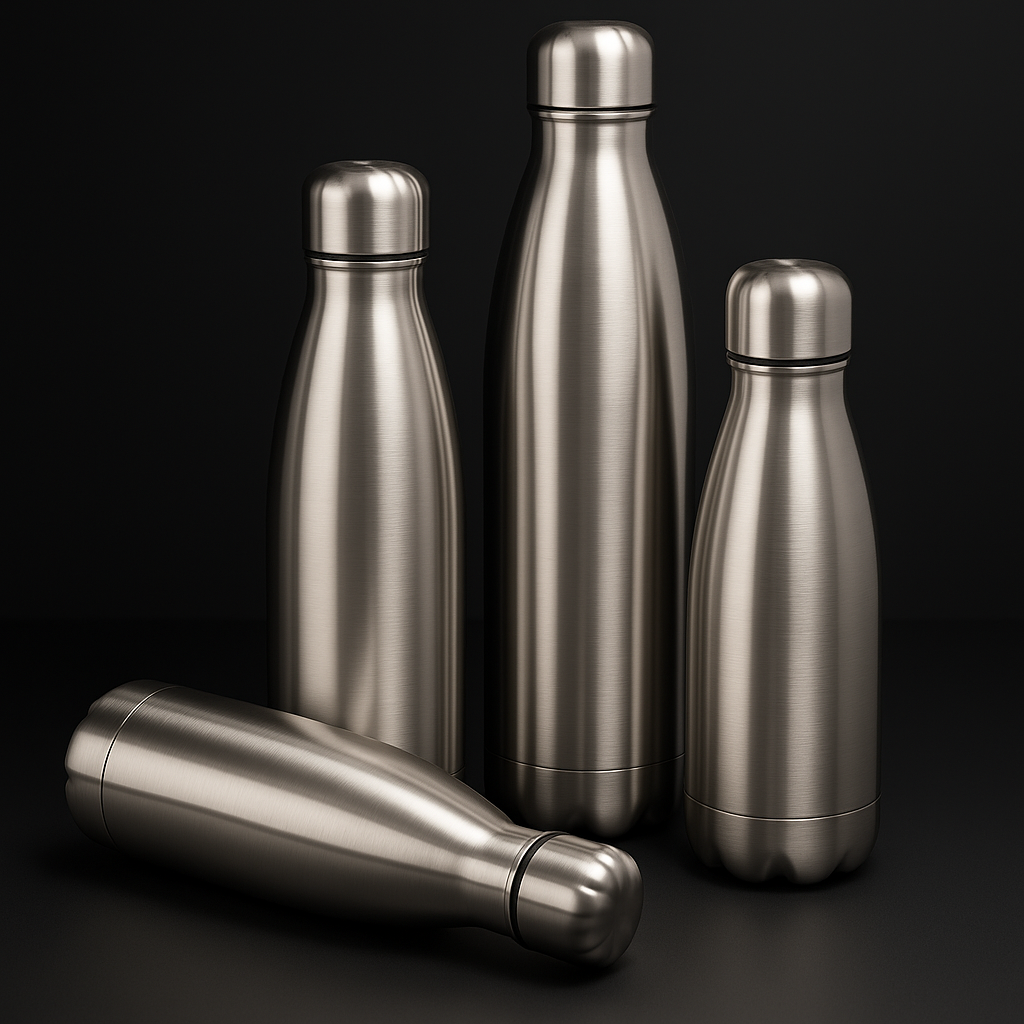 Stainless Steel Water Bottle 500ml/750ml/1000ml – Leakproof Sports Travel Drink Bottle for Gym, Hiking, Cycling & Outdoor