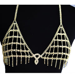 Rhinestone Claw Chain Shaped Body Chain Set