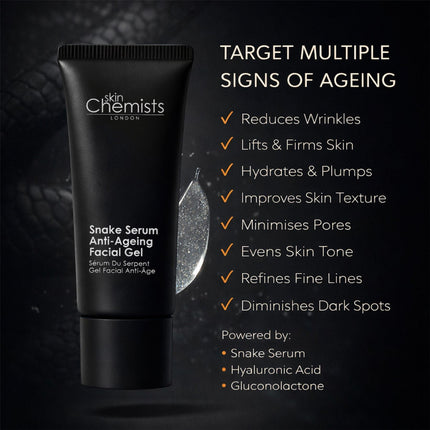 skinChemists Snake Serum Anti-Ageing Facial Gel 30ml