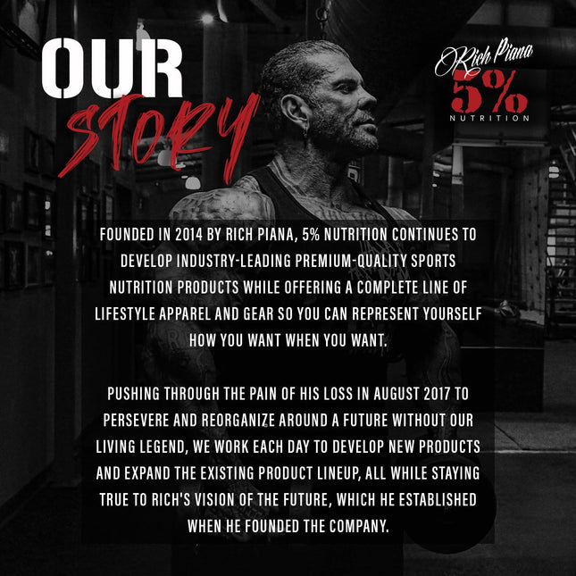 5% Nutrition Rich Piana Knocked Out Sleep Aid — 8.4 oz, 30 Servings (Hot Chocolate)