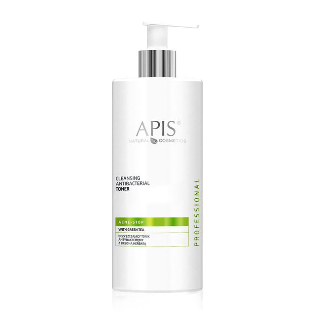 Apis ACNE-STOP Antibacterial Cleansing Toner with Green Tea | 500 ml
