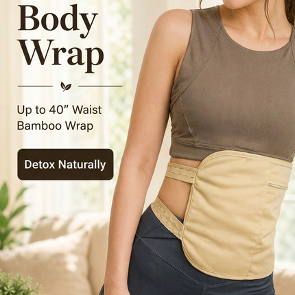 Reusable Bamboo Castor Oil Pack - Body Wrap (Up to 40" Waist)