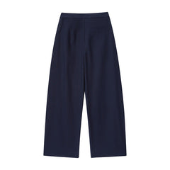 Foreign Trade Wholesale Off-neck Flounced Sleeve Linen Shirt Top Wide Leg Trousers