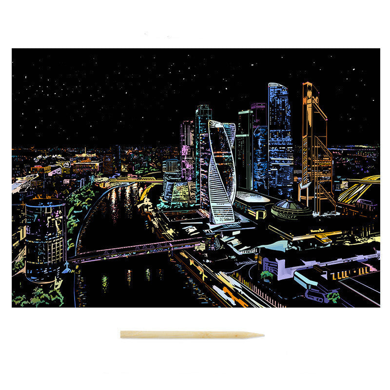 Nightview Living Room Decoration Painting