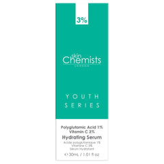 Hydrating Serum Polyglutamic Acid 1%, Vitamin C 3% 30ml