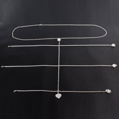 Multi-Layer Body Shape Diamond Love Leg Chain Beach