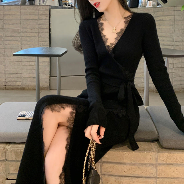 Women's Fashion Personality Slim Fit Woolen Skirt