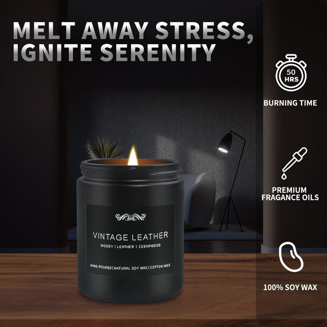 6 Pack Candles for Home – Aromatherapy Gift Set for Men (42 oz, 300 Hours)