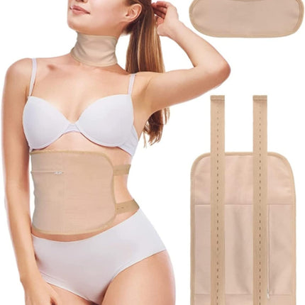 Organic Castor Oil 3 Piece Pack with a Body & a Neck Wrap (Up to 40" Waist)