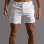 White 311 Solid Color Shorts / S