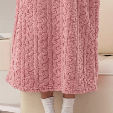 Coral Fleece Overknee Thickened Plus Size Homewear Pajamas