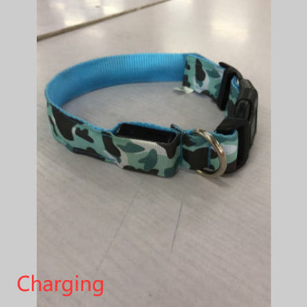 Camouflage pet supplies luminous dog collar