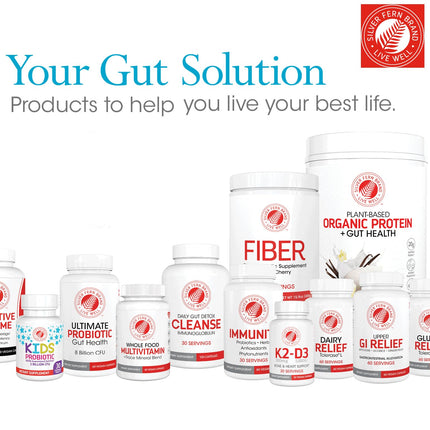 Silver Fern Sensitive Gut Fiber — 30 Scoops, 6 g Fiber per Serving