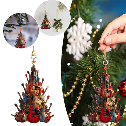 Guitar Christmas Tree Decorations