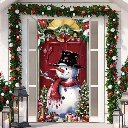 Christmas Curtain Decoration Hanging Cloth Background