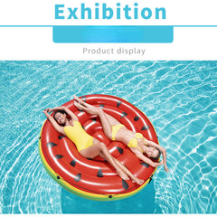 Big Watermelon Floating Island Water Inflatable Swimming Row