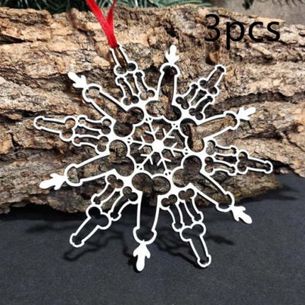 Christmas Tree Hanging Decorations Snowflake Pendant