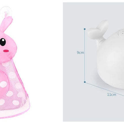 New Baby Bathroom Bath Electric Induction Whale Spray Small Toy