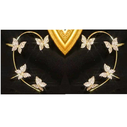 Fashion Earring Butterfly Ear Clip And Ear Hook Jewelry