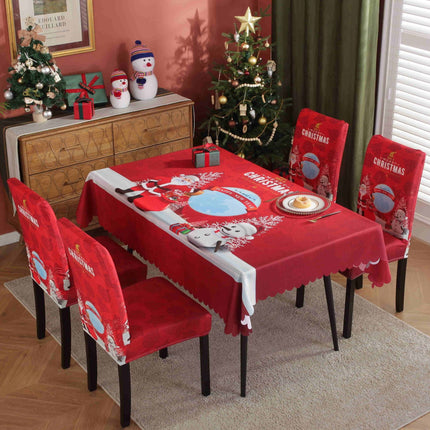 Waterproof And Oil-proof Christmas Tablecloth