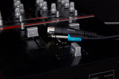 ProSound XLR Female Connector to 1/4" 6.35mm 2 Pole Jack Plug Cable - Black, 3m