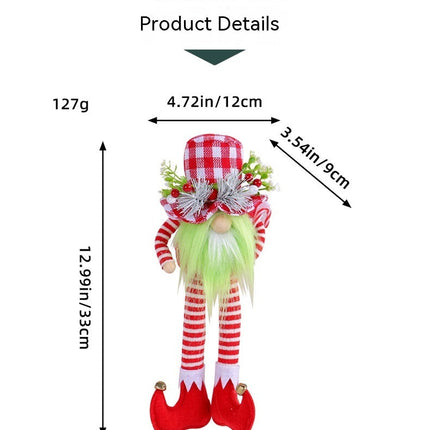 Christmas Long Legs Green Beard Doll Decoration Christmas Decorations