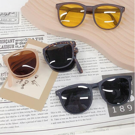 Trendy Foldable Sunglasses For Women TR Polarized Folding Sun Glasses