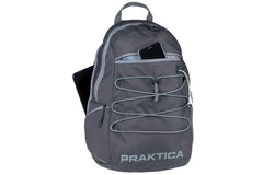 PRAKTICA All Weather Day 12L Backpack with Rain Cover & Binocular Pocket - Grey