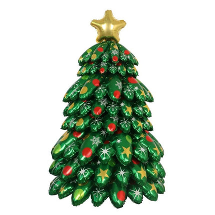 Cartoon Christmas Tree Aluminum Balloon Column