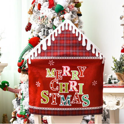 Christmas Decoration English Alphabet Chair Cover