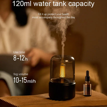 KINSCOTER Aromatherapy Essential Oil Fragrance Diffuser, Electric USB Aroma Diffuser, Mini Bedroom Ultrasonic Air Humidifier